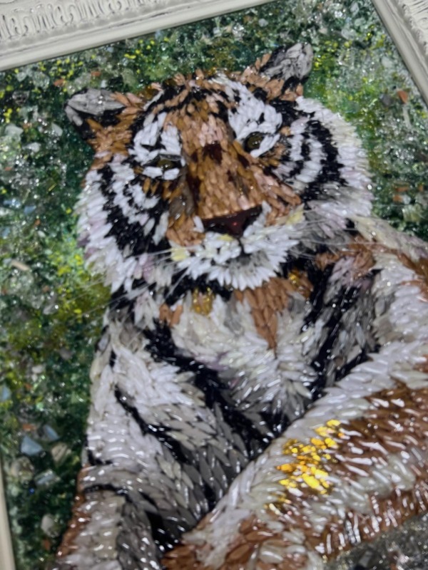 Картина из стекла «Тигр»