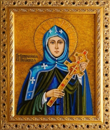 Икона из стекла Евфросиния Полоцкая