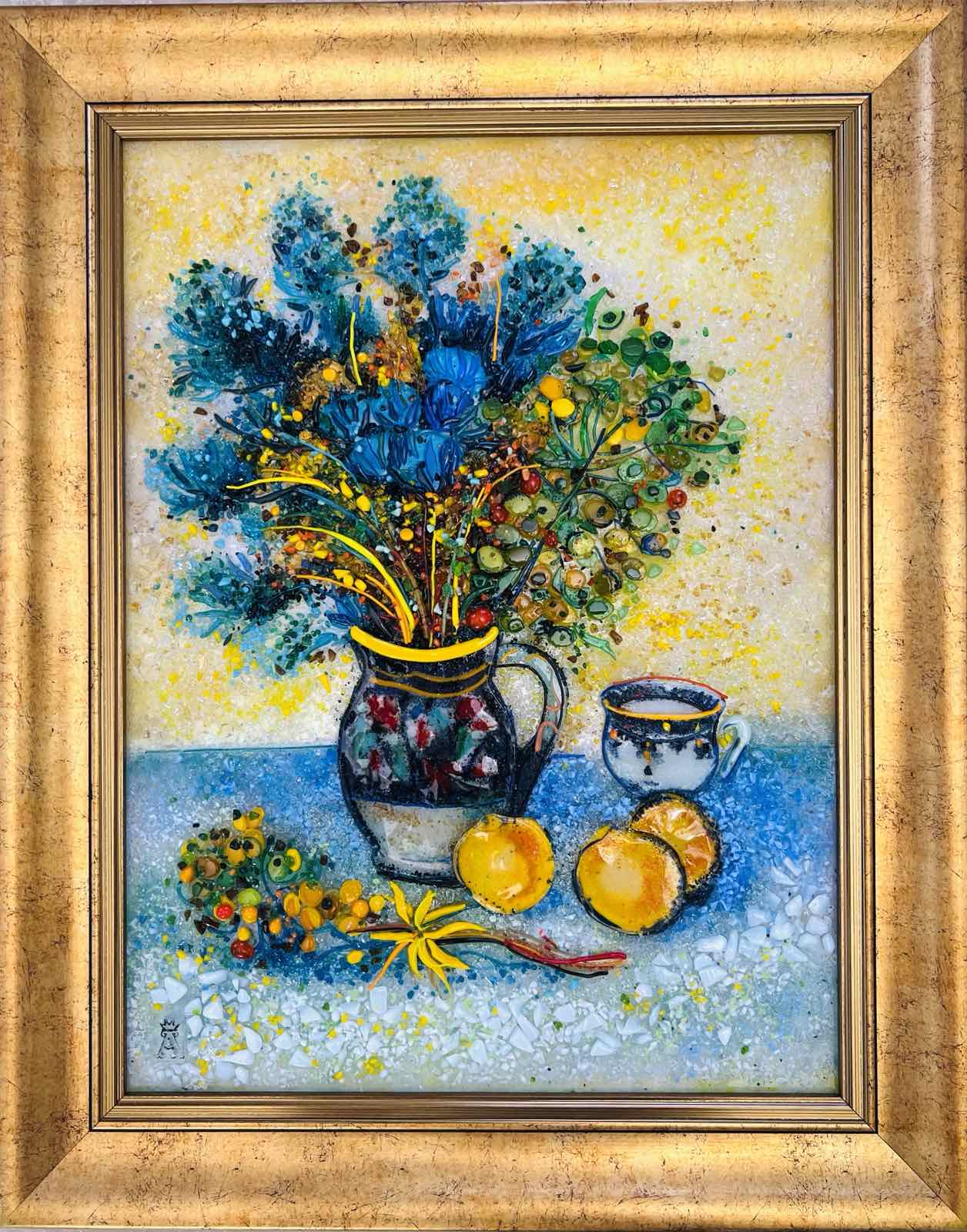 Винсент Ван Гог «Натюрморт с цветами и лимонами».
