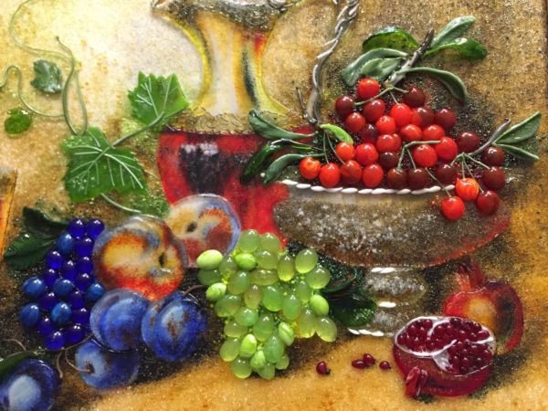 Картина из стекла «Натюрморт с фруктами»