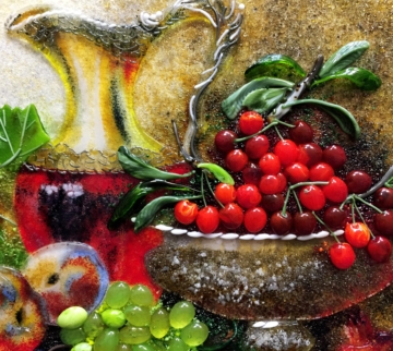 Картина из стекла «Натюрморт с фруктами»