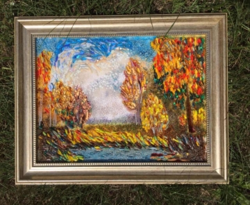 Картина из стекла «Осень»