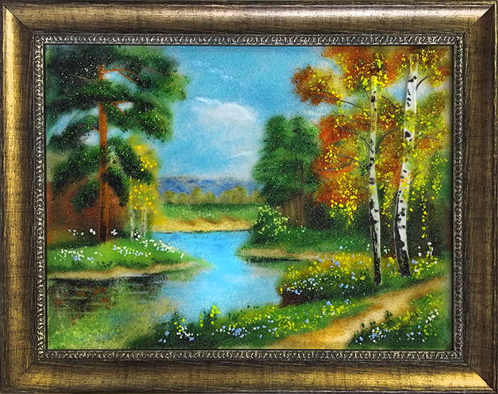 Картина из стекла «Осенний полдень»