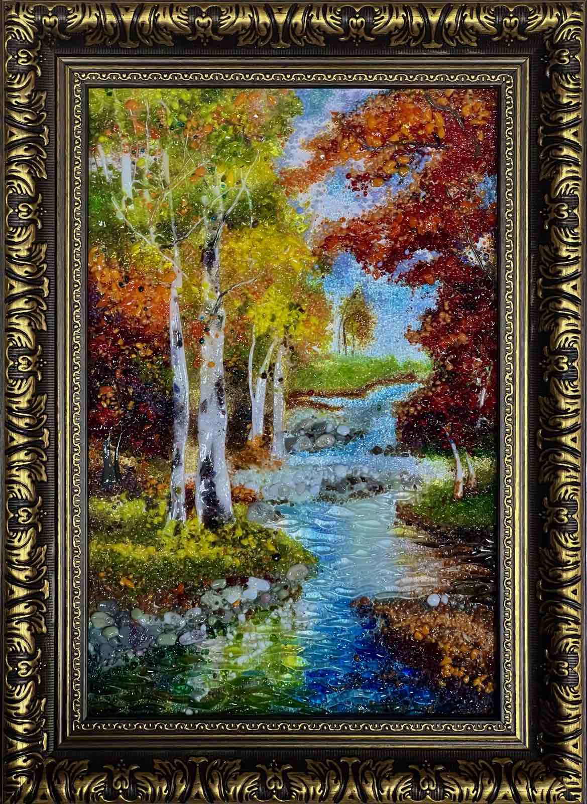 Картина из стекла «Осень»