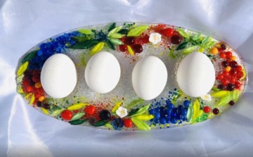 Овальное блюдо для яиц «Ягодное»